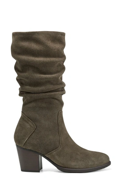 Earth Women's Vine Narrow Calf Block Heel Boots In Muschio