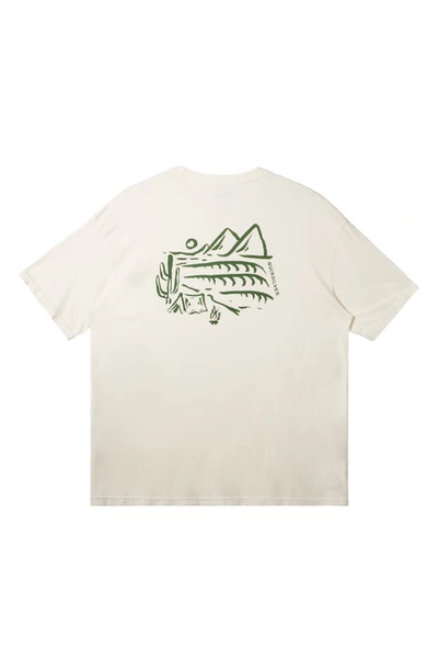 Shop Quiksilver Silver Lining Organic Cotton Graphic T-shirt In Birch
