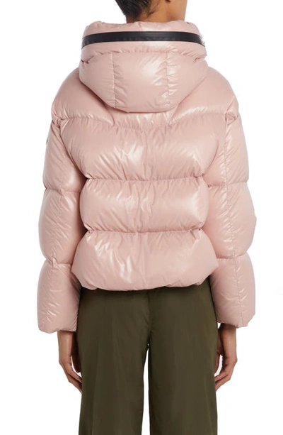 Shop Moncler Huppe Nylon Down Puffer Jacket In Pink