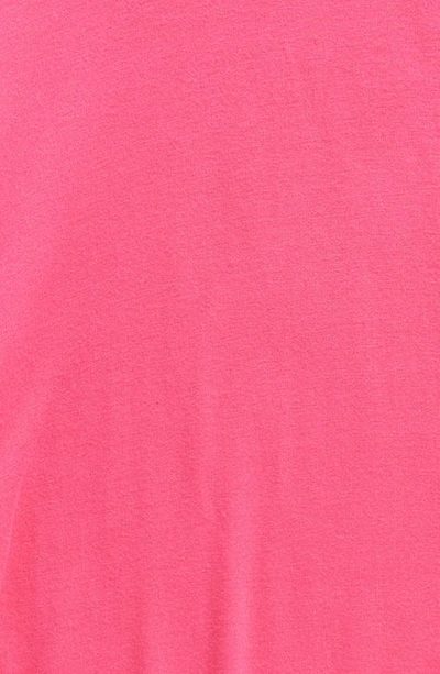 Shop Freshman Kids' Ruched Long Sleeve T-shirt In Pink Yarrow