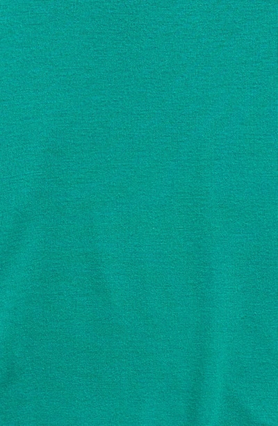 Shop Freshman Kids' Ruched Long Sleeve T-shirt In Cadmium Green
