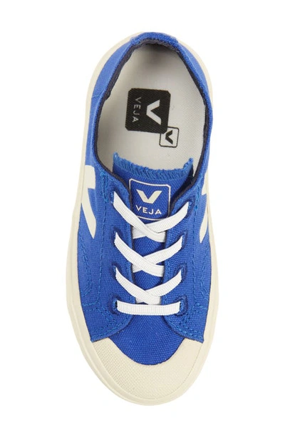 Veja Teen Blue & Ivory Canvas Flip Trainers In Paros Pierre
