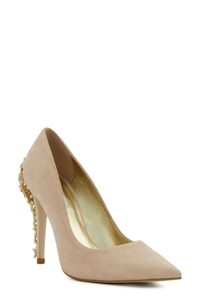 Shop Dune London Audleys Pointed Toe Pump In Beige