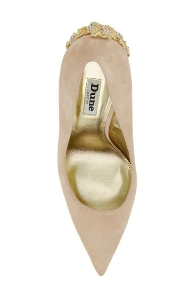 Shop Dune London Audleys Pointed Toe Pump In Beige