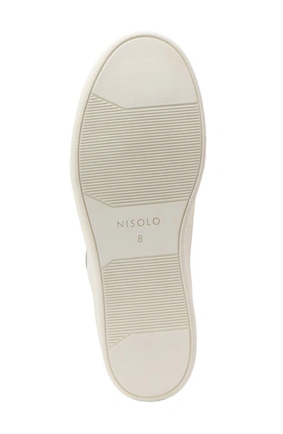 Shop Nisolo Bria Go-to Court Sneaker In White