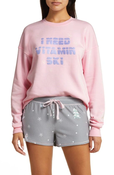 Shop Pj Salvage Vitamin Ski Short Pajamas In Grey