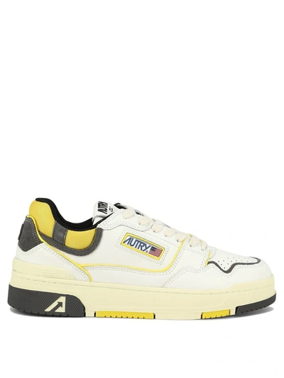Shop Autry "clc" Sneakers In Yellow