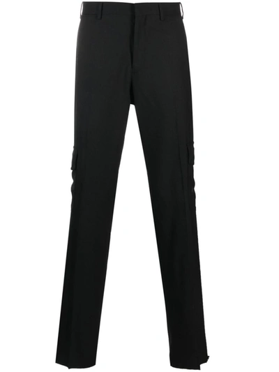 Shop Lardini Trousers With Side Pockets In Black