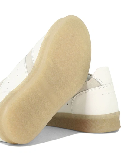 Shop Mm6 Maison Margiela Leather And Suede Sneakers In White