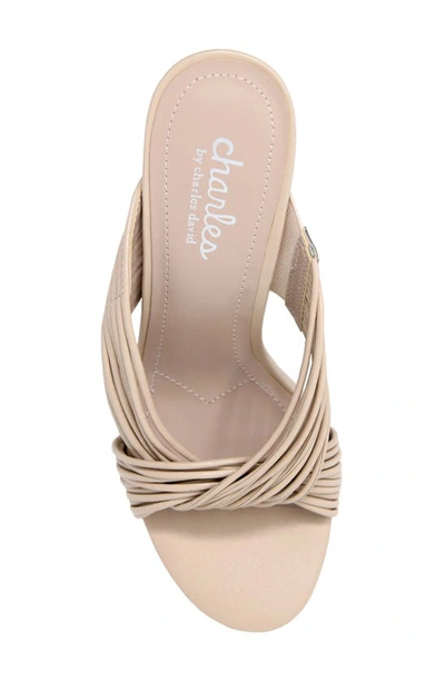 Shop Charles By Charles David Razzle Slide Sandal In Nude Faux Leather