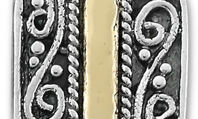 Samuel B. Square Stud Earrings In Silver And Gold