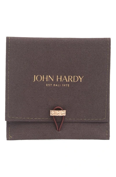 John Hardy Chain Texture Heart Stud Earrings In Silver