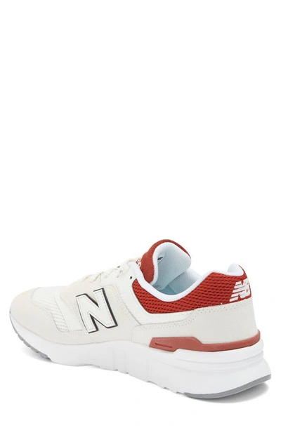 Shop New Balance 997 H Sneaker In Sea Salt/ Brick Red