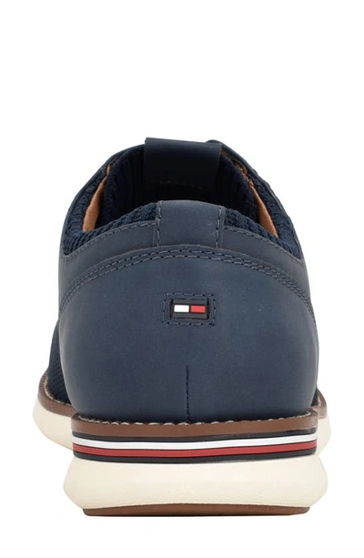 Shop Tommy Hilfiger Winner Derby In Navy Knit Multi