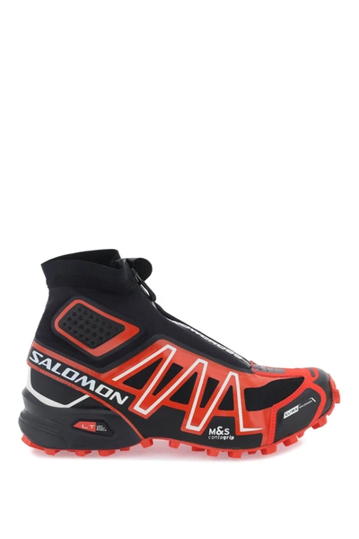 Shop Salomon Snowcross Sneakers In Black, Red