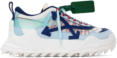 Shop Off-white Blue Odsy 1000 Sneakers In Navy Blue