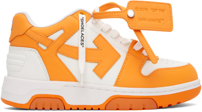 Shop Off-white Orange Out Of Office Sneakers In Orange White