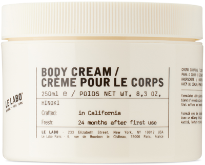 Shop Le Labo Hinoki Body Cream, 250 ml In N/a