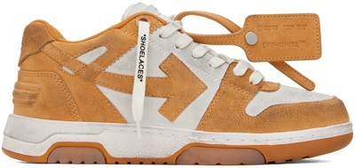 Shop Off-white Orange & White Out Of Office Vintage Sneakers In White Orange