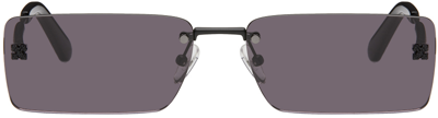 Shop Off-white Black Riccione Sunglasses In Black Dark Grey