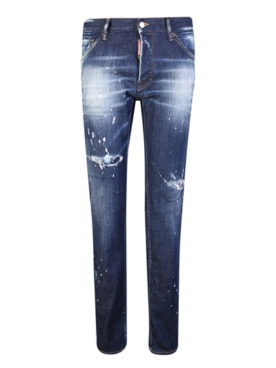 Shop Dsquared2 Blue Paint Splatters Cool Guy Jeans