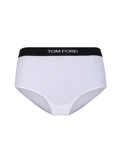 Shop Tom Ford White Modal Briefs