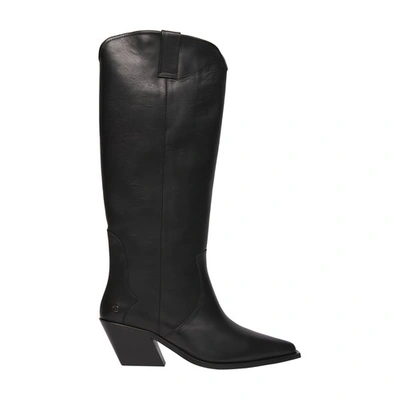 Shop Anine Bing Tania Boots In Black