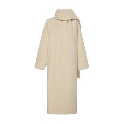Shop The Row Long Coat In Ivory