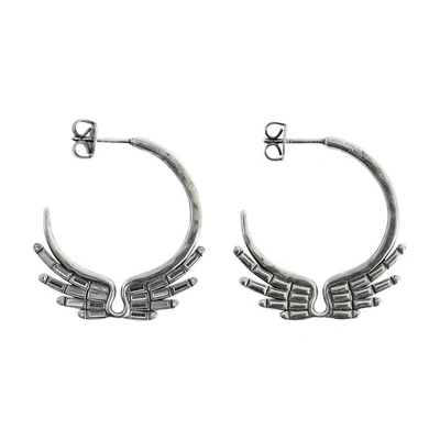 Shop Zadig & Voltaire Rock Star Earrings In Antic_silver