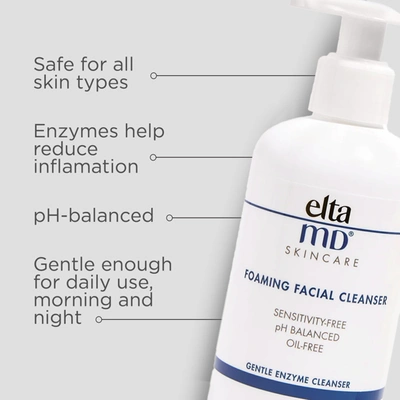Shop Eltamd Foaming Facial Cleanser In 7 oz | 207 ml
