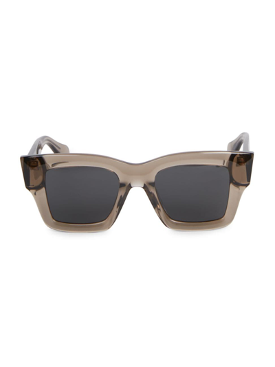 Shop Jacquemus Men's Baci 50mm Square Sunglasses In Brown