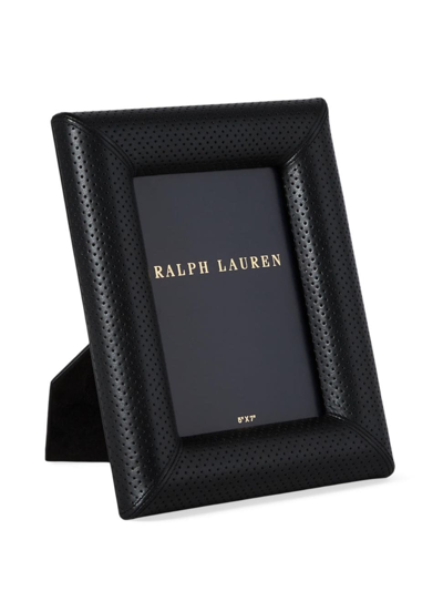 Shop Ralph Lauren Durham Leather Frame In Black