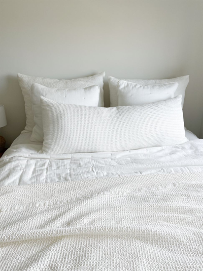 Shop Anaya Euro Cotton Waffle Weave Body Pillow Cover In White