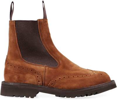 Shop Tricker's Silvia Chelsea Boots In Brown