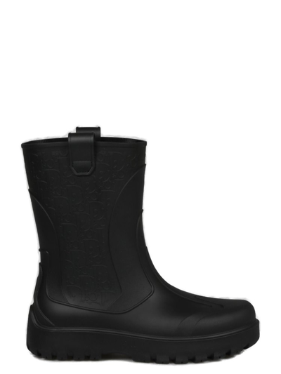 Shop Dior Homme Garden Rain Boots In Black