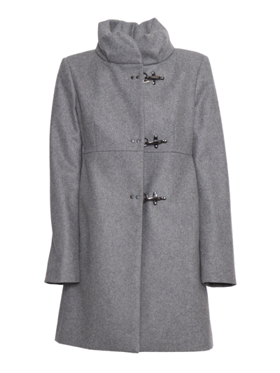 Shop Fay Romantic Coat In Gray