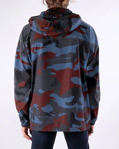 Shop Dsquared² Camo Texture Hooded Jacket In Men's Gray