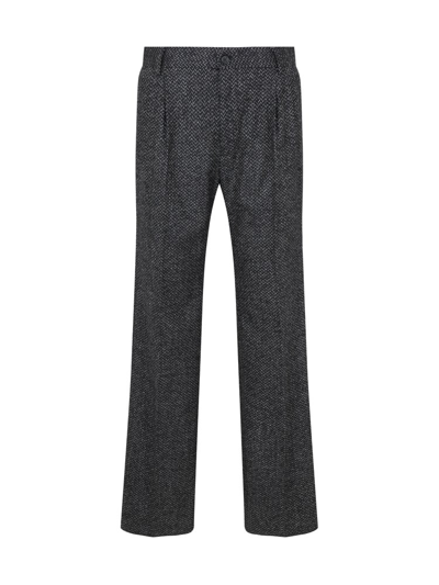 Shop Dolce & Gabbana Stretch Straight In Grey