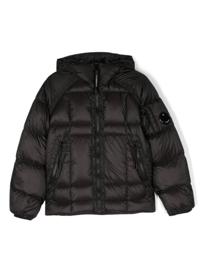 Shop C.p. Company Black Duck Feather Padded Design Jacket