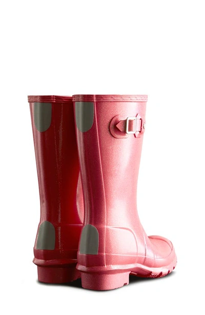 Shop Hunter Starcloud Glitter Rain Boot In Arcade Pink