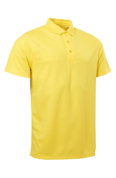 Shop Abacus Clark Golf Polo In Yellow