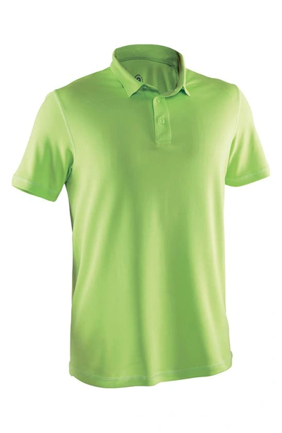 Shop Abacus Clark Golf Polo In Lime