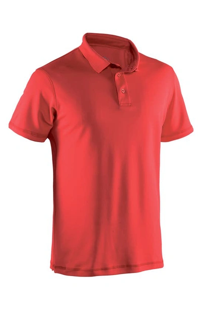 Shop Abacus Clark Golf Polo In Red