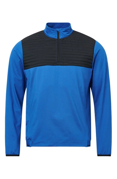 Shop Abacus Gleneagles Thermo Golf Sweater In Dark Cobalt/ Black