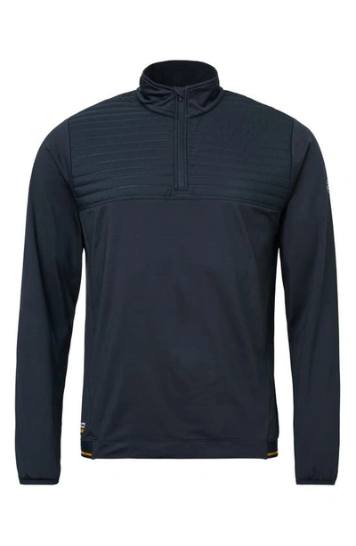 Shop Abacus Gleneagles Thermo Golf Sweater In Navy Harvest