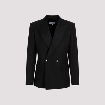 Shop Casablanca Tuxedo Jacket In Black