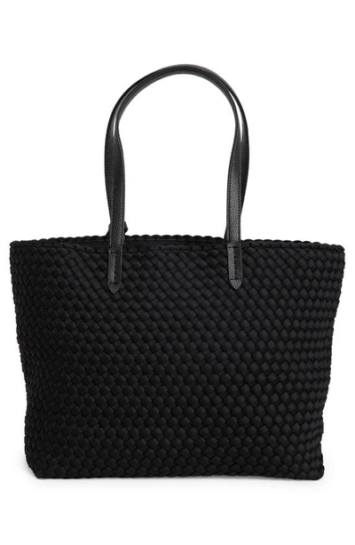 Shop Naghedi Small Jetsetter Water Resistant Tote In Onyx