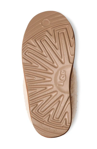 Shop Ugg Kids' Ultra Mini Fluff Genuine Shearling Boot In Chestnut