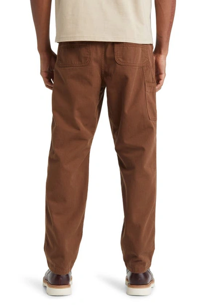 Shop Carhartt Flint Straight Leg Twill Pants In Tamarind Garment Dyed