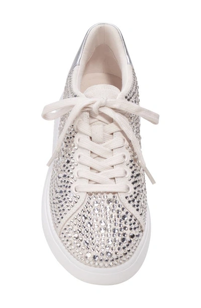 Shop Kate Spade Lift Crystal Sneaker In Silver